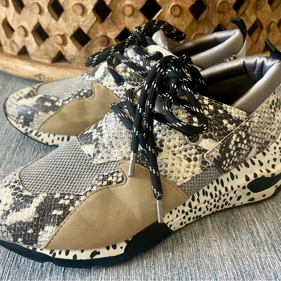 Steve Madden Cliff Women's Sneakers, Natural Snake, Size 10 - Picture 7 of 7